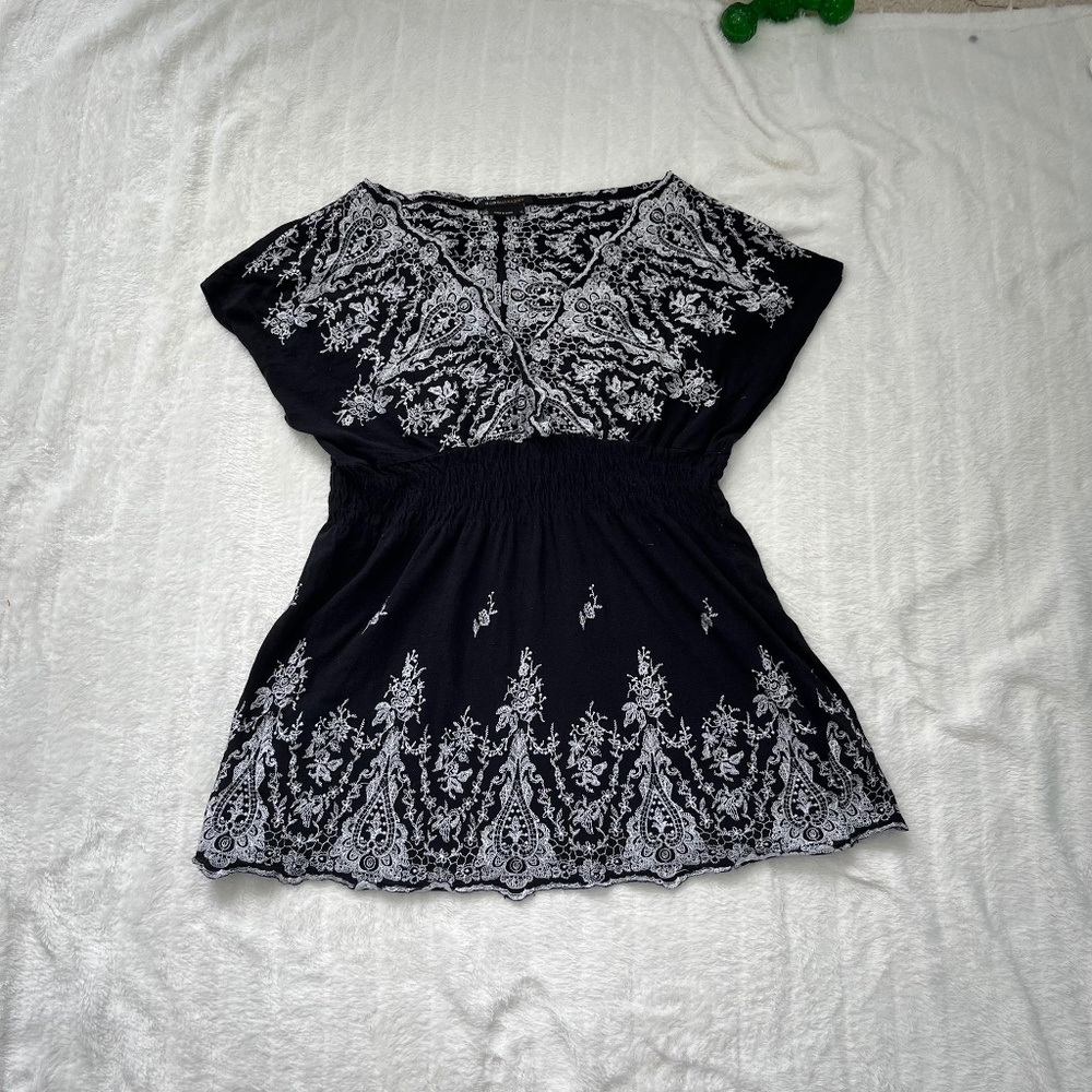 BCBGMaxAzria Blouse Short Sleeve